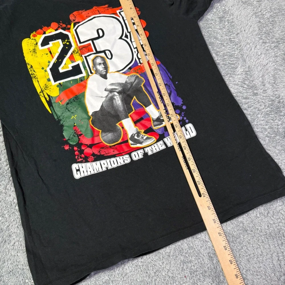 Jordan 23 Peats Champions World Graphic T Shirt NBA Michael Jordan‎ Size Large
